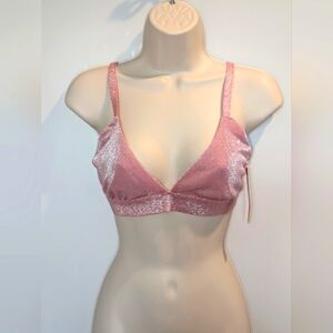 Colsie Pink Sparkle Glitter Bralette NWT size M